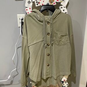 Button up sweater